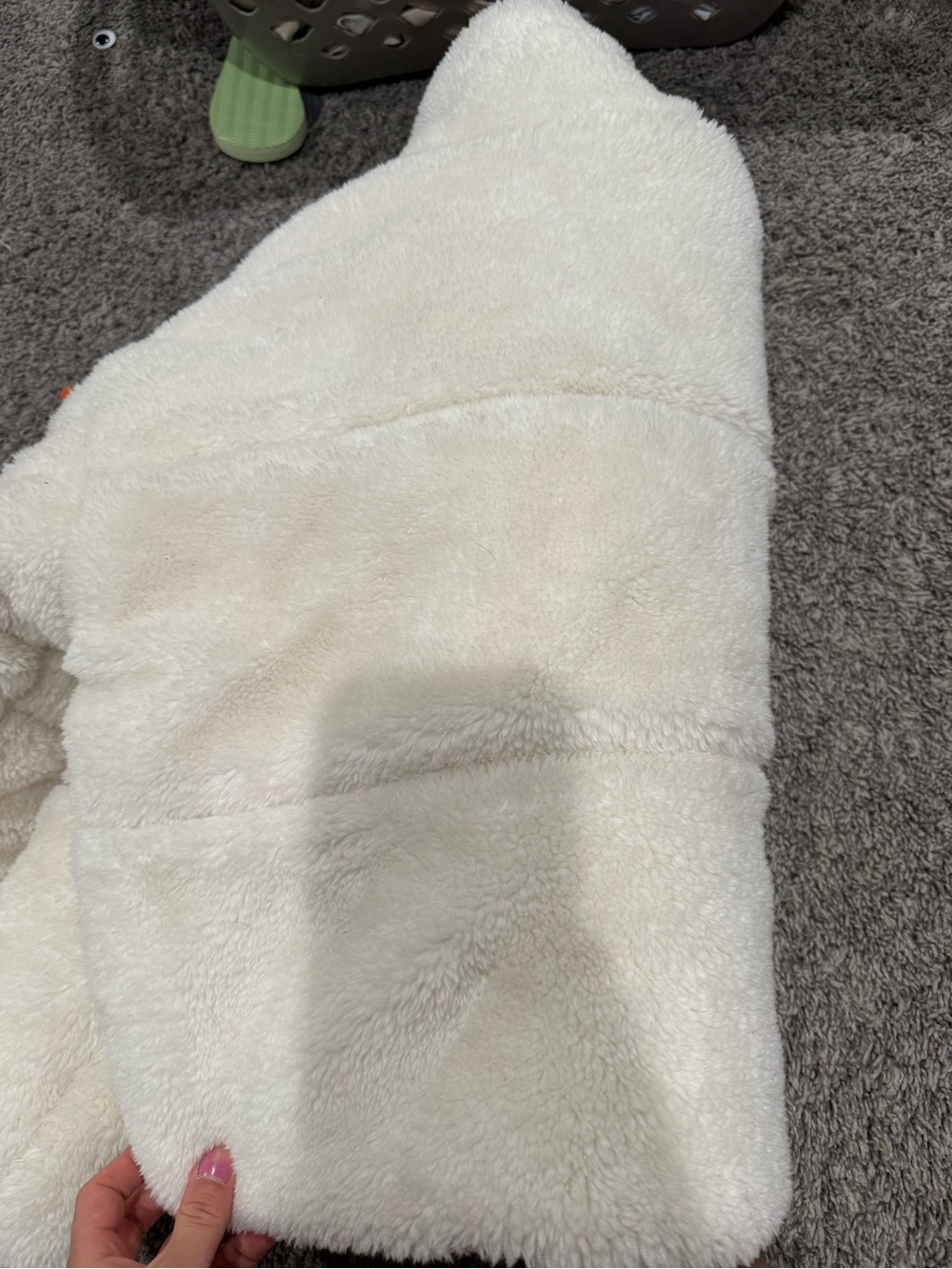 Alo Plush Sherpa Jacket - Cream - Picture 7 of 7